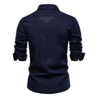 Men's Linen-Blend Shirt - 2025 Spring Slim-Fit Casual Top | SH2025