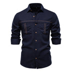 Men's Linen-Blend Shirt - 2025 Spring Slim-Fit Casual Top | SH2025