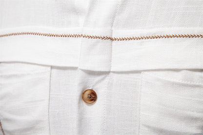 Men's Linen-Blend Shirt - 2025 Spring Slim-Fit Casual Top | SH2025