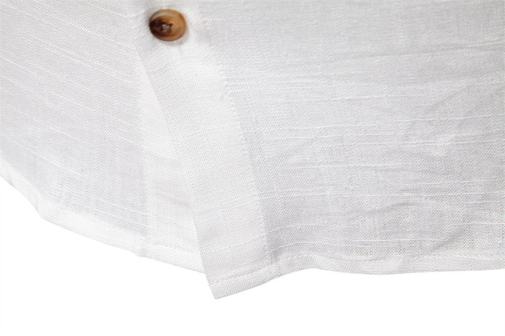 Men's Linen-Blend Shirt - 2025 Spring Slim-Fit Casual Top | SH2025