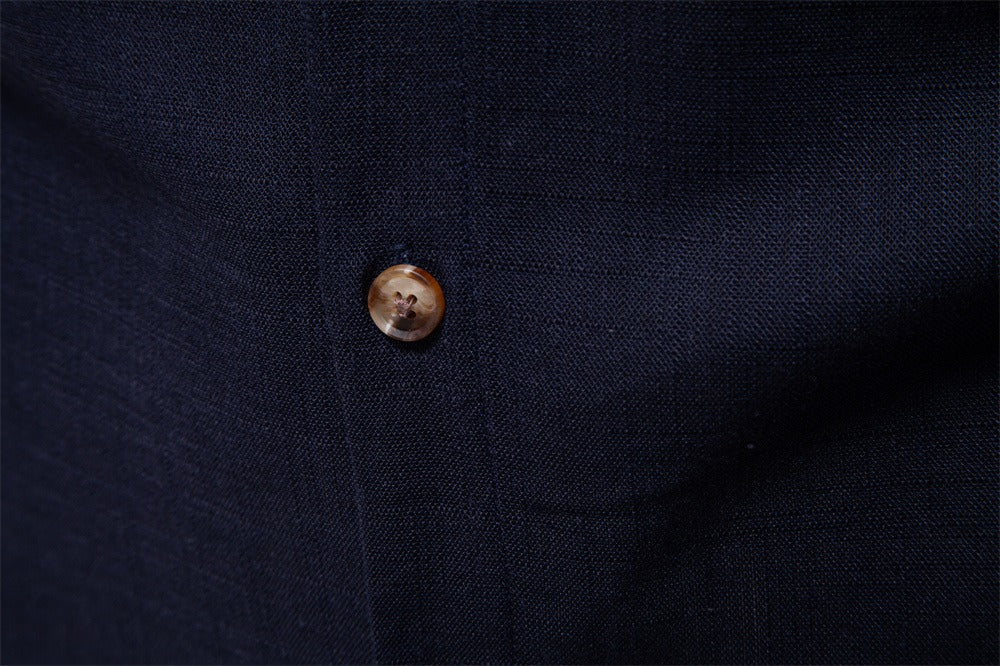 Men's Linen-Blend Shirt - 2025 Spring Slim-Fit Casual Top | SH2025