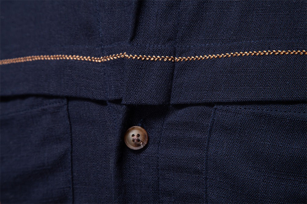 Men's Linen-Blend Shirt - 2025 Spring Slim-Fit Casual Top | SH2025