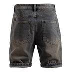 Men's Vintage Straight-Leg Denim Shorts - 2025 Summer Mid-Thigh Casual Jeans Shorts | ST0018