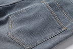 Men's Vintage Straight-Leg Denim Shorts - 2025 Summer Mid-Thigh Casual Jeans Shorts | ST0018