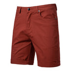 Men's Cotton Casual Cargo Shorts Summer Slim Fit 5-Inch Straight-Leg Short | ST010