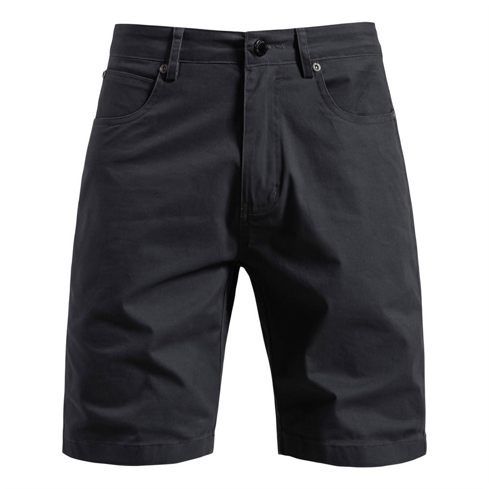 Men's Cotton Casual Cargo Shorts Summer Slim Fit 5-Inch Straight-Leg Short | ST010