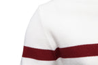 Men’s Half-Zip Stand Collar Knit Sweater – Colorblock Casual Pullover | SW135