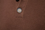 Men’s High-Neck Zip Cardigan Sweater – Solid Color Knit Pullover, Business Casual Warm Winter Jacket for Men | SW833