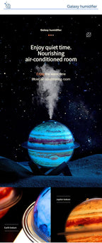 Planet Glow Humidifier Set – Earth & Jupiter Essential Oil Diffusers with LED Mood Light | SX-E335