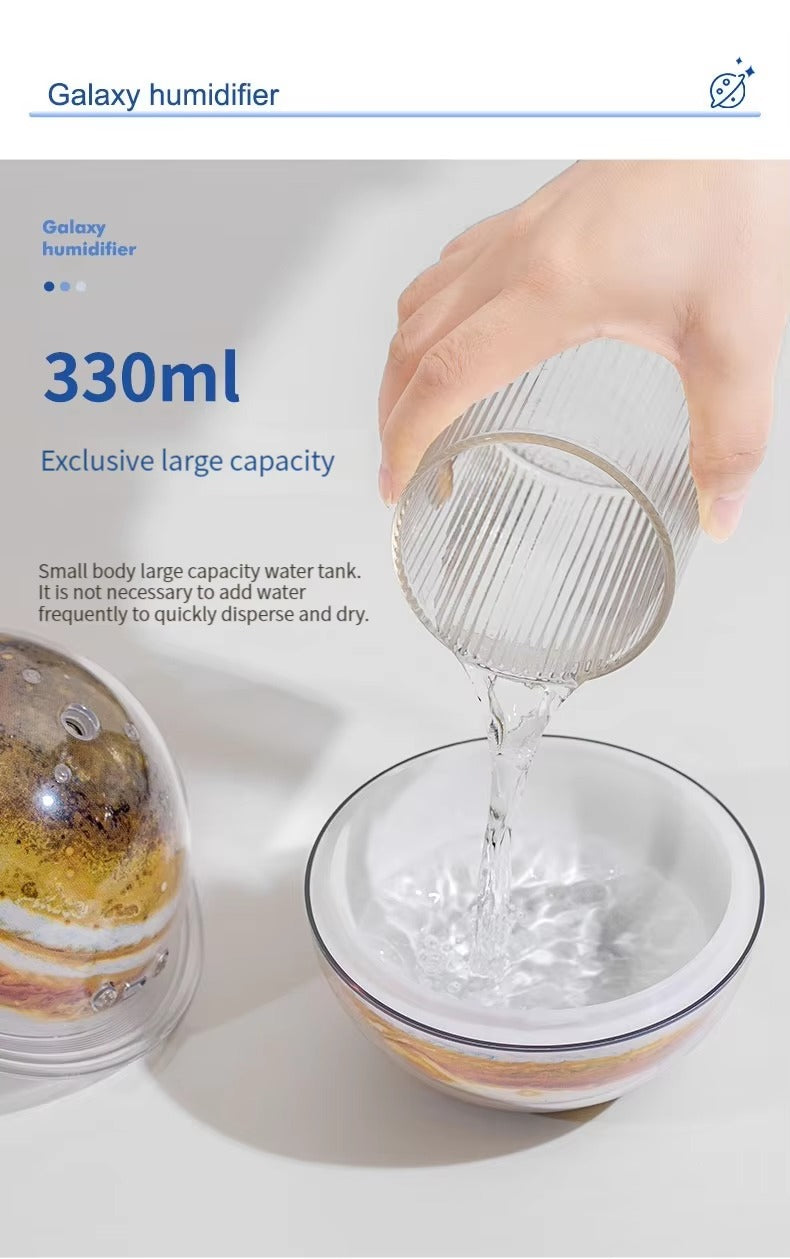 Planet Glow Humidifier Set – Earth & Jupiter Essential Oil Diffusers with LED Mood Light | SX-E335