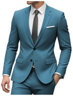 2026 Men‘s 2-Piece Wedding Suit Set | Notch Lapel Business Blazer & Trousers | Cross-Border Formal Wear for Grooms & Hosts | SBT001
