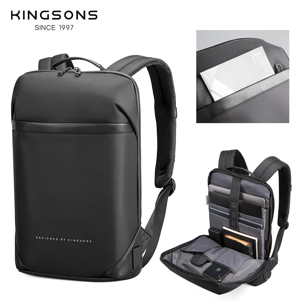 Kingsons Slim Business Backpack – Waterproof, Anti-Theft, Laptop Bag | 3210