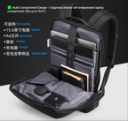 Kingsons Slim Business Backpack – Waterproof, Anti-Theft, Laptop Bag | 3210