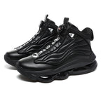 Men’s High-Top Basketball Shoes with Rotating Strap & Air Cushion – Street Sport Sneakers | A329