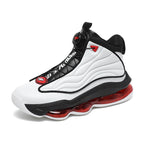 Men’s High-Top Basketball Shoes with Rotating Strap & Air Cushion – Street Sport Sneakers | A329