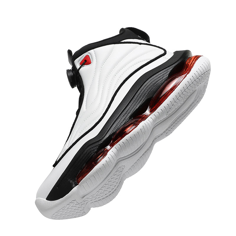 Men’s High-Top Basketball Shoes with Rotating Strap & Air Cushion – Street Sport Sneakers | A329