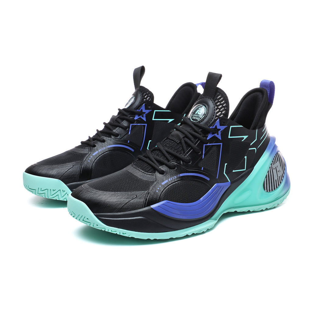 Men’s High-Performance Basketball Shoes – Seamless Knit Court Sneakers | A500