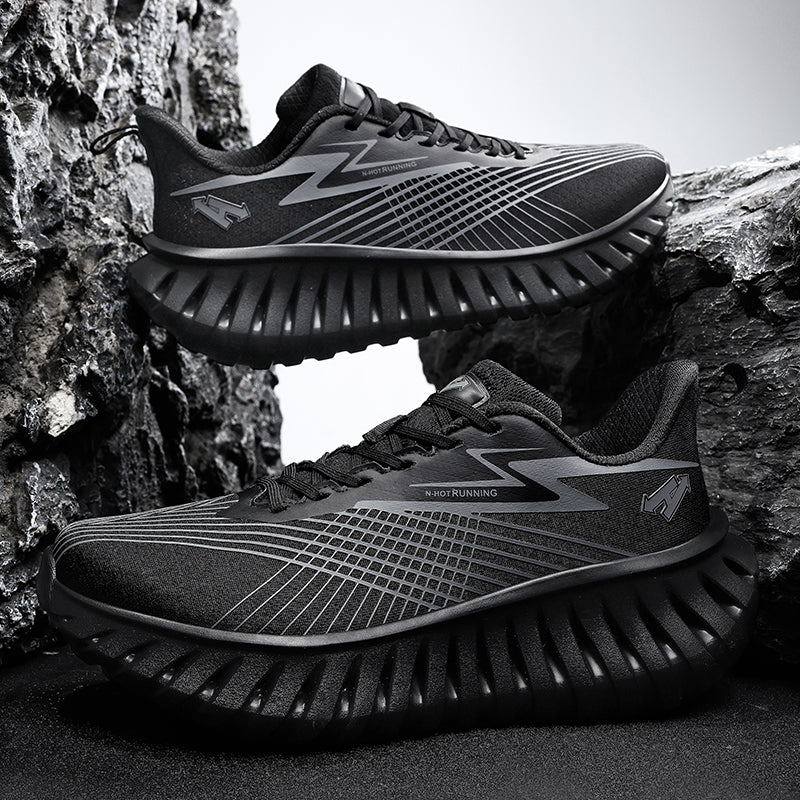 Unisex Breathable Running Sneakers – Lightweight Flyknit Trainers | A526