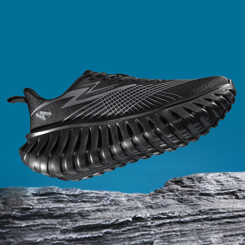 Unisex Breathable Running Sneakers – Lightweight Flyknit Trainers | A526