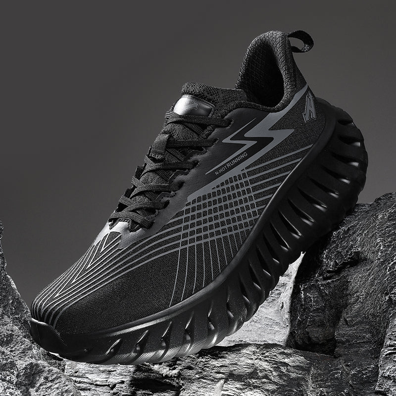 Unisex Breathable Running Sneakers – Lightweight Flyknit Trainers | A526