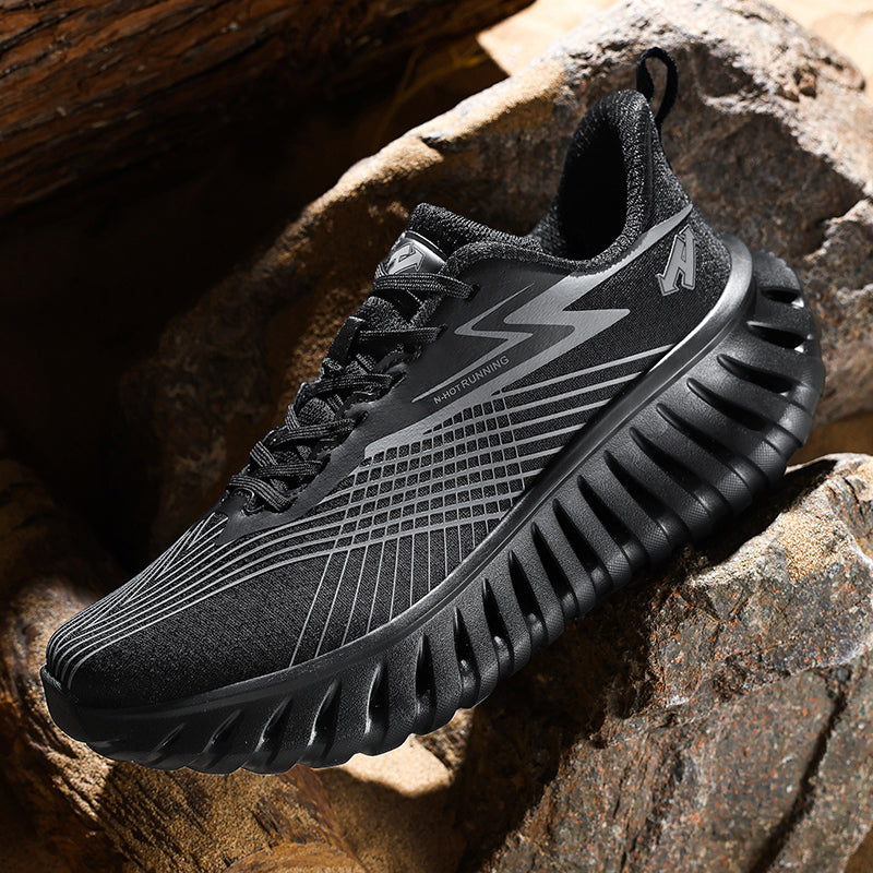 Unisex Breathable Running Sneakers – Lightweight Flyknit Trainers | A526