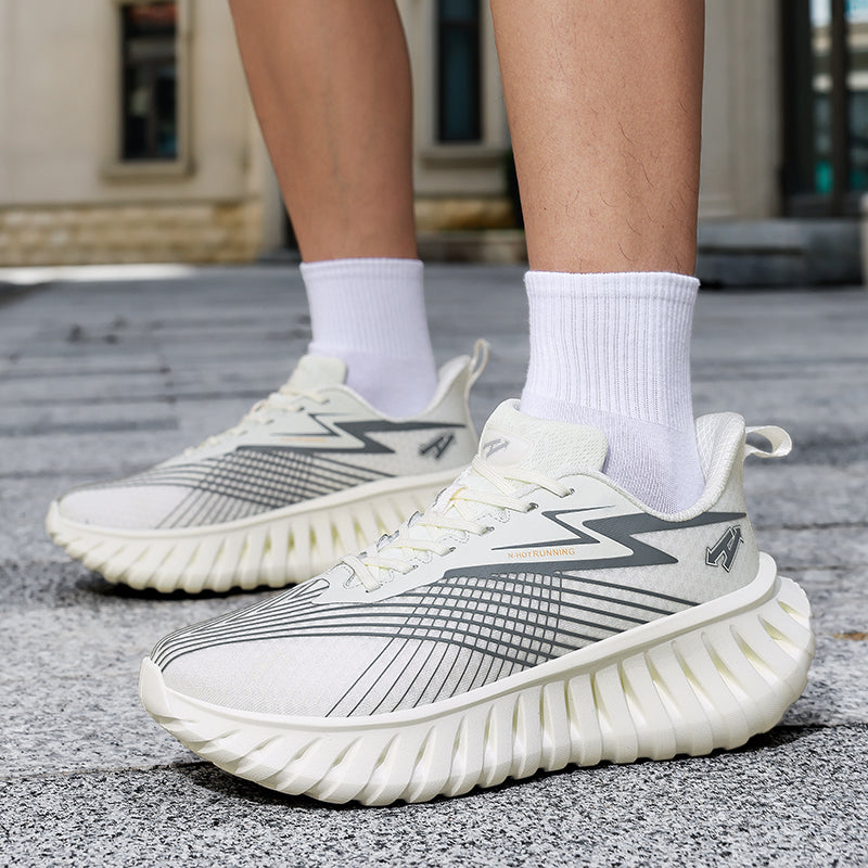 Unisex Breathable Running Sneakers – Lightweight Flyknit Trainers | A526