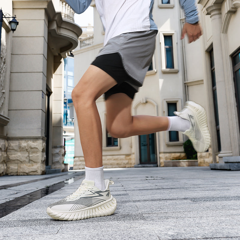 Unisex Breathable Running Sneakers – Lightweight Flyknit Trainers | A526