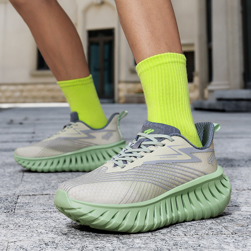 Unisex Breathable Running Sneakers – Lightweight Flyknit Trainers | A526