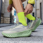 Unisex Breathable Running Sneakers – Lightweight Flyknit Trainers | A526