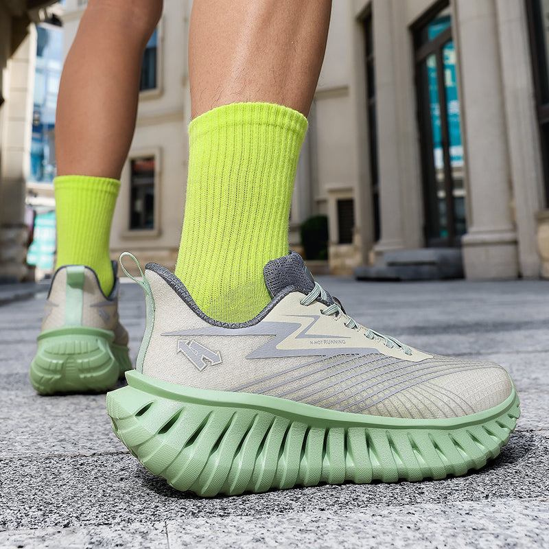 Unisex Breathable Running Sneakers – Lightweight Flyknit Trainers | A526