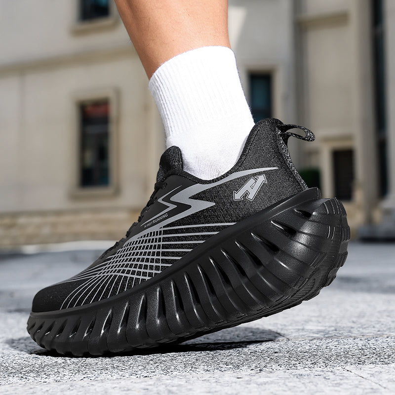 Unisex Breathable Running Sneakers – Lightweight Flyknit Trainers | A526