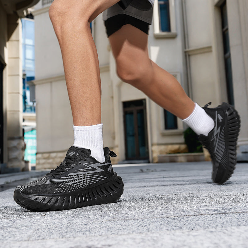 Unisex Breathable Running Sneakers – Lightweight Flyknit Trainers | A526