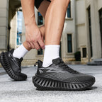 Unisex Breathable Running Sneakers – Lightweight Flyknit Trainers | A526