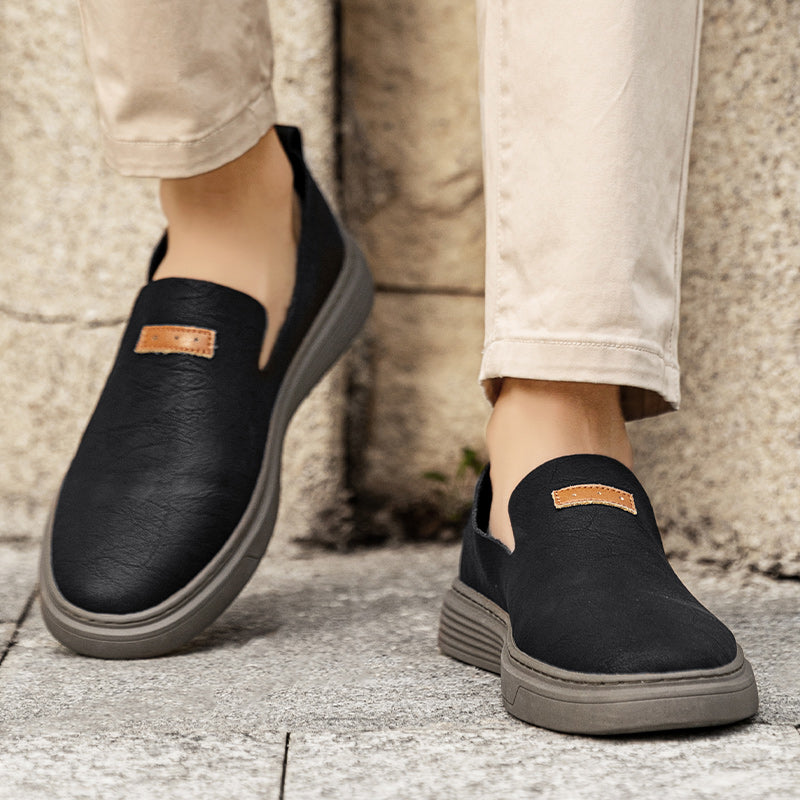 Scarpe da guida in pelle da uomo alla moda Scarpe casual in pelle Mocassini slip-on | 23004 