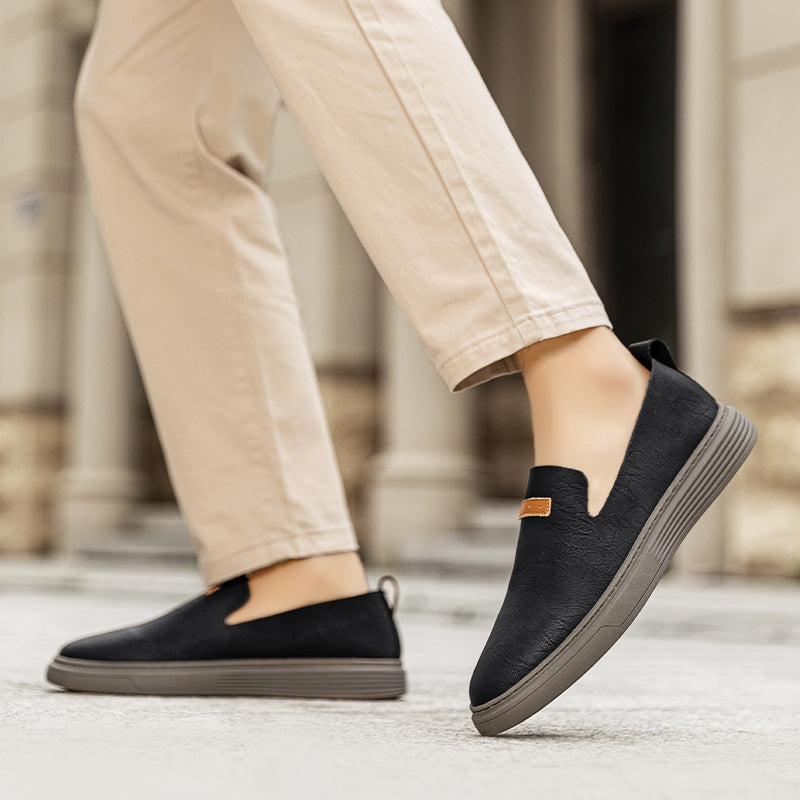 Scarpe da guida in pelle da uomo alla moda Scarpe casual in pelle Mocassini slip-on | 23004 