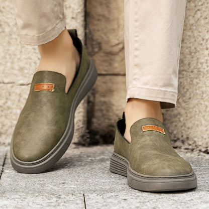 Scarpe da guida in pelle da uomo alla moda Scarpe casual in pelle Mocassini slip-on | 23004 