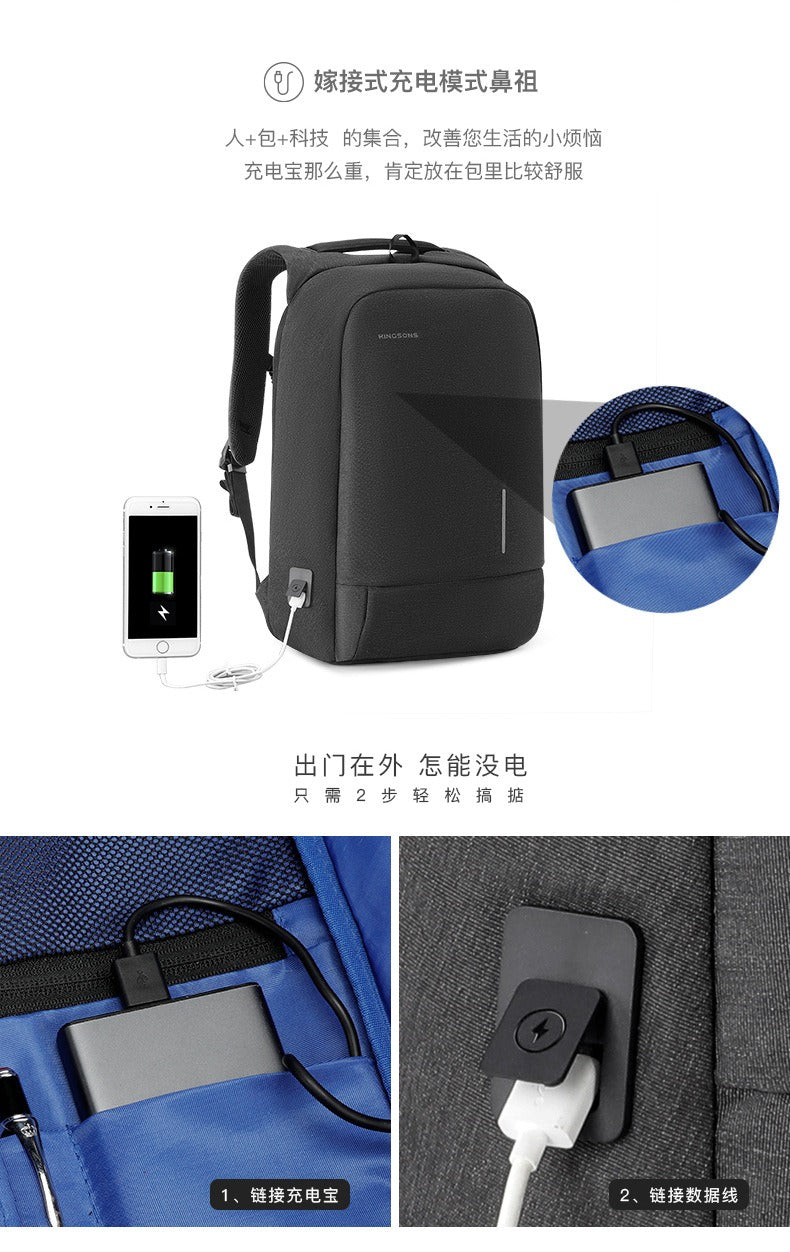 Kingsons KS3149W Anti-Theft Business Backpack – USB, TSA Lock, Waterproof | KS3149W