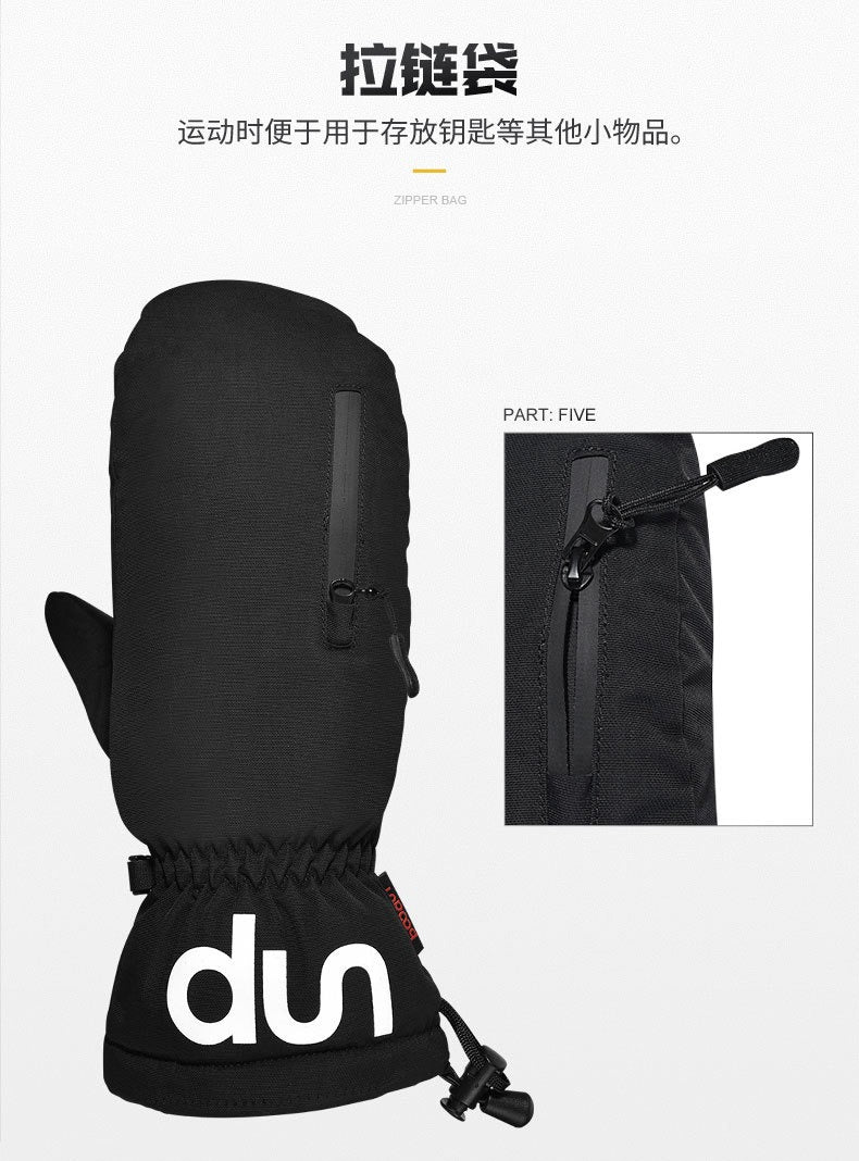 Boodun Winter Gloves – Waterproof, Touchscreen, Zipper Pocket | 6291233