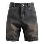 Men's Vintage Straight-Leg Denim Shorts - 2025 Summer Mid-Thigh Casual Jeans Shorts | ST0018