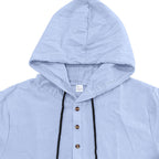 Men’s Casual Linen Hoodie Shirt – Lightweight, Casual & Coastal Cool | YH-CW15