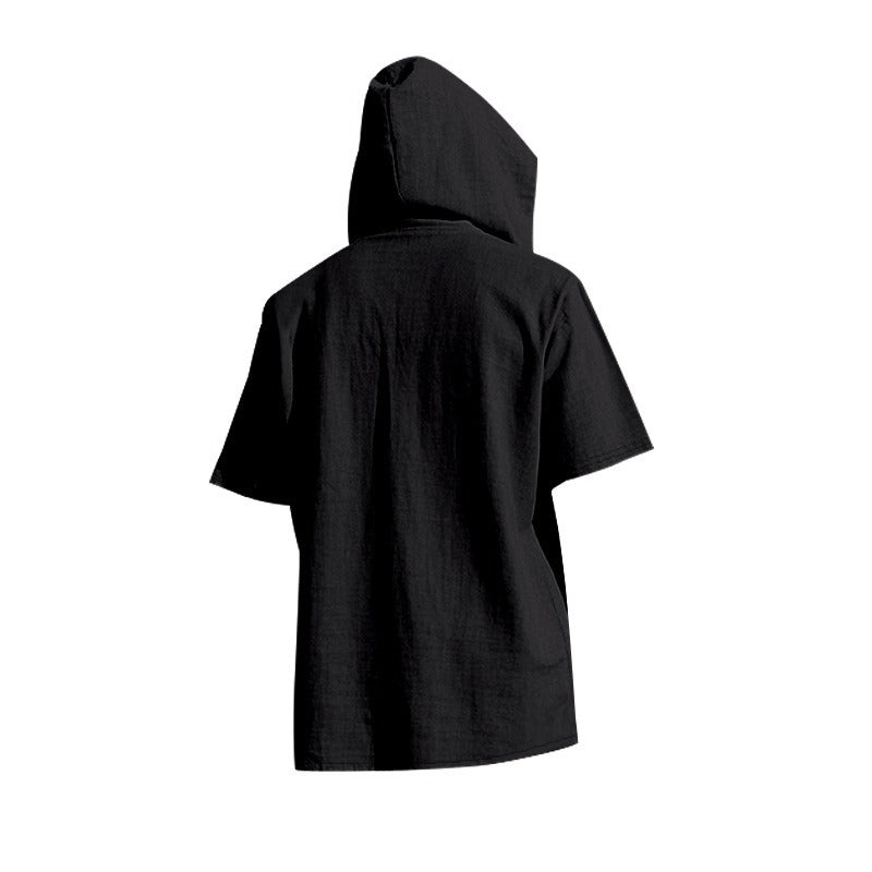 Men’s Casual Linen Hoodie Shirt – Lightweight, Casual & Coastal Cool | YH-CW15