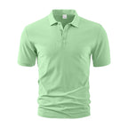 Men’s Summer Heavyweight Polo T-Shirt - Breathable Loose-Fit Casual Business Short Sleeve | YH-DS7