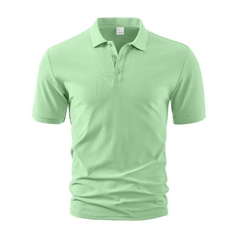 Men’s Summer Heavyweight Polo T-Shirt - Breathable Loose-Fit Casual Business Short Sleeve | YH-DS7
