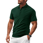 Men’s Summer Heavyweight Polo T-Shirt - Breathable Loose-Fit Casual Business Short Sleeve | YH-DS7
