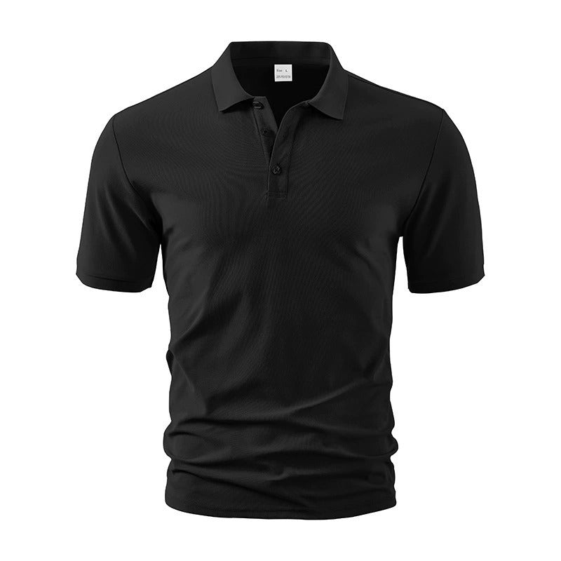 Men’s Summer Heavyweight Polo T-Shirt - Breathable Loose-Fit Casual Business Short Sleeve | YH-DS7