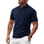 Men’s Summer Heavyweight Polo T-Shirt - Breathable Loose-Fit Casual Business Short Sleeve | YH-DS7