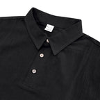 Men’s British Gentleman Style Loose-Fit Linen Polo Shirt Summer Short Sleeve | YHBKCS-20