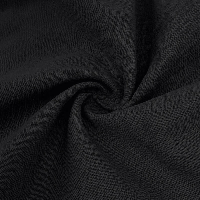 Men’s British Gentleman Style Loose-Fit Linen Polo Shirt Summer Short Sleeve | YHBKCS-20