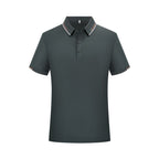 Men’s Antibacterial Ice Silk Polo Shirt | Breathable Wrinkle-Resistant Summer Business Casual Tee | L11-50326