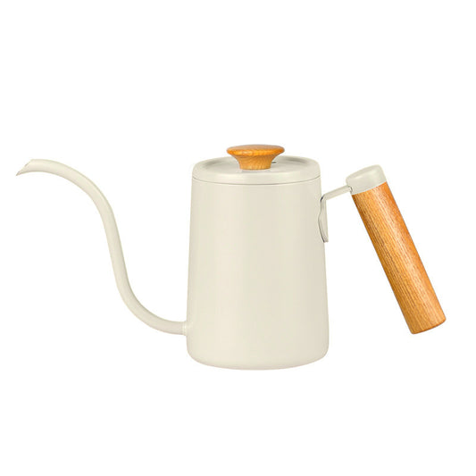Pour Over Coffee Kettle – 600ml Stainless Steel Hand Drip Kettle with Wooden Handle UK | NB-ZT2020